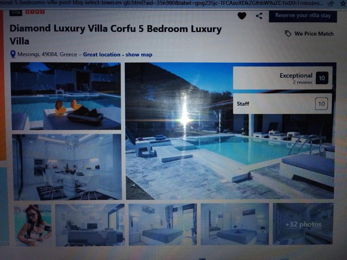 Diamond Luxury Villa Corfu Kato Spilaion Екстериор снимка